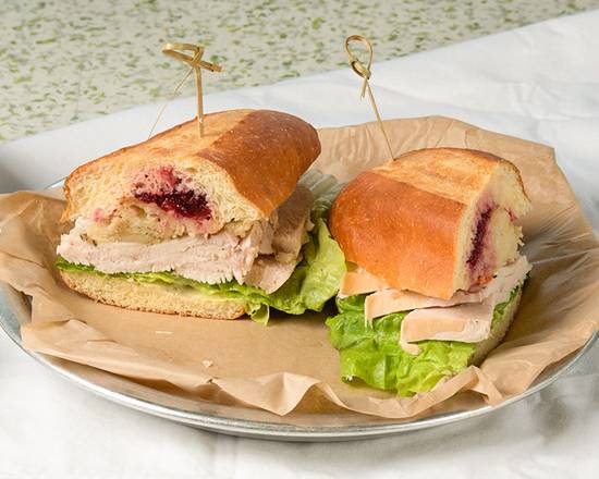 Order Thanksgiving on a Bun Sandwich food online from Tin Leaf Fresh Kitchen store, Carlsbad on bringmethat.com
