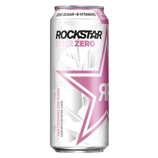 Order Rockstar Pure Zero Watermelon Kiwi 16oz Can food online from Everyday Needs by Gopuff store, Coral Gables on bringmethat.com