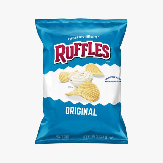 Order Ruffles Original Potato Chips food online from Santa Monica Liquor store, Santa Monica on bringmethat.com