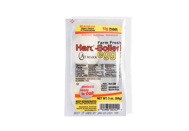 Order Hard Boiled Eggs (2 Pack) food online from Wawa store, Downingtown on bringmethat.com