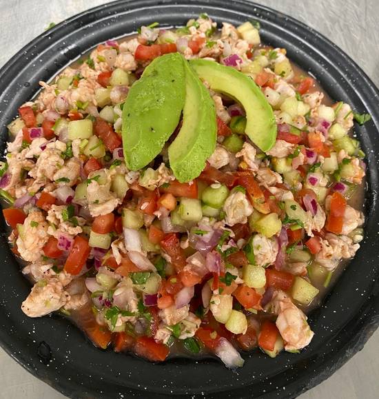 Order Ceviche de Camarones food online from Isla del Mar store, Omaha on bringmethat.com