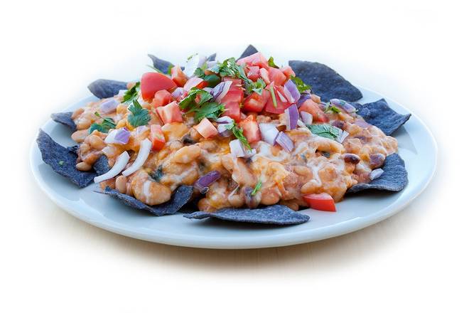 Order Blue Corn Nachos food online from Pita Jungle store, Glendale on bringmethat.com