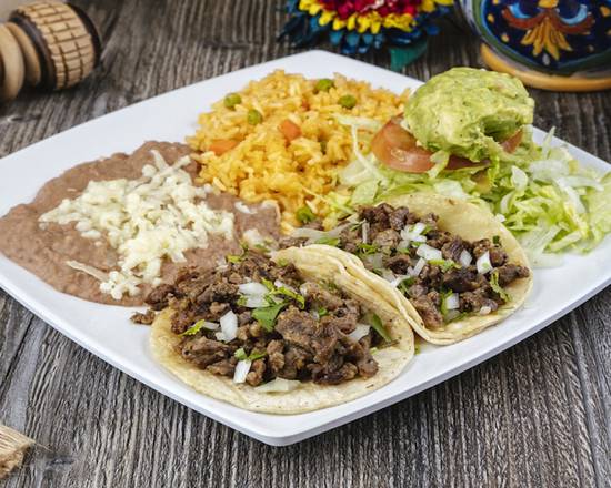 Order Soft Tacos Plate food online from Casa Garcia store, Pico Rivera on bringmethat.com