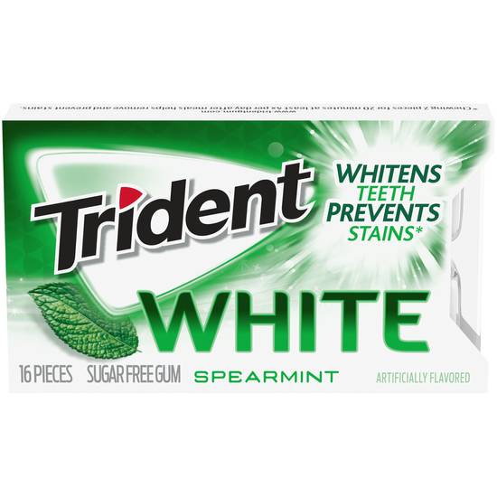 Order Trident White Spearmint Sugar Free Gum Dual Tear Pack, 16 CT food online from Cvs store, MARTINEZ on bringmethat.com