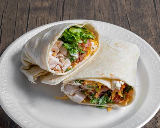 Order Chicken Caesar Wrap food online from Tre Amici Pizza store, Palatine on bringmethat.com