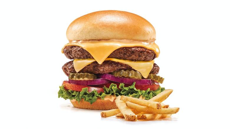 Order Mega Monster Cheeseburger food online from Ihop store, San Rafael on bringmethat.com