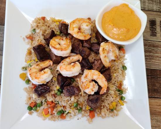Order Steak and Shrimp Fried Rice food online from Sakura Grill store, El Monte on bringmethat.com