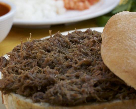 Order Torta de Barbacoa food online from Chihua Restaurant & Bar store, El Paso on bringmethat.com