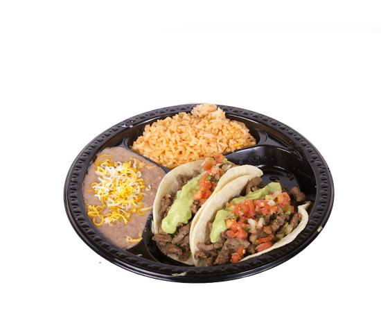 Order Combo #8 (Two Carne Asada Tacos) food online from Muchas Gracias store, Josephine County on bringmethat.com