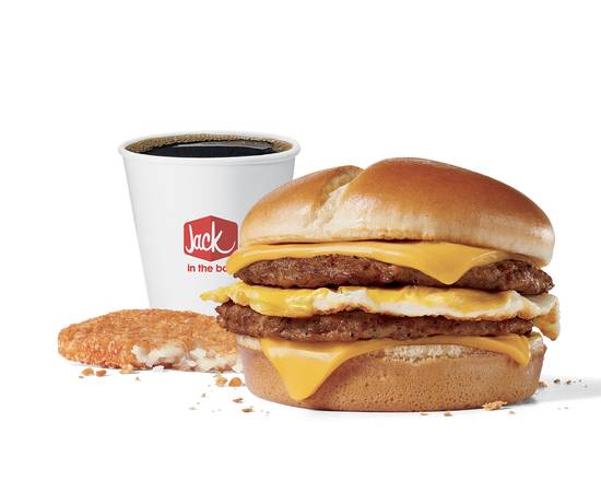 Order Extreme Sausage® Sandwich Combo food online from Jack In The Box store, Castaic on bringmethat.com