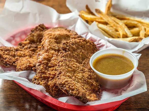 Order Three Chicken Tender (Jumbo) food online from Wingbasket store, Nashville on bringmethat.com