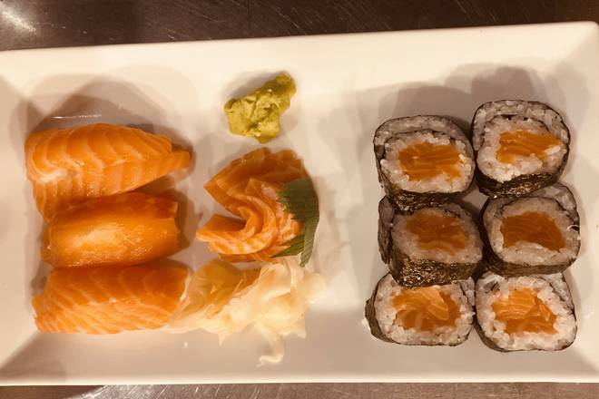 Order Salmon Lover Roll food online from Rien Tong Restaurant store, Arlington on bringmethat.com