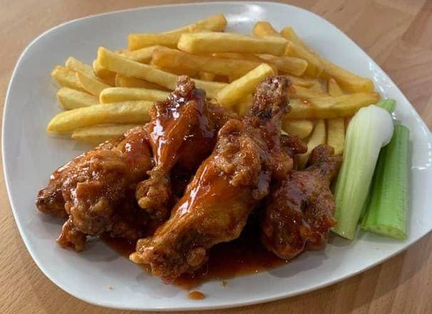 Order 6 pcs Wings Combo food online from R Burger N Wings store, Bradenton on bringmethat.com