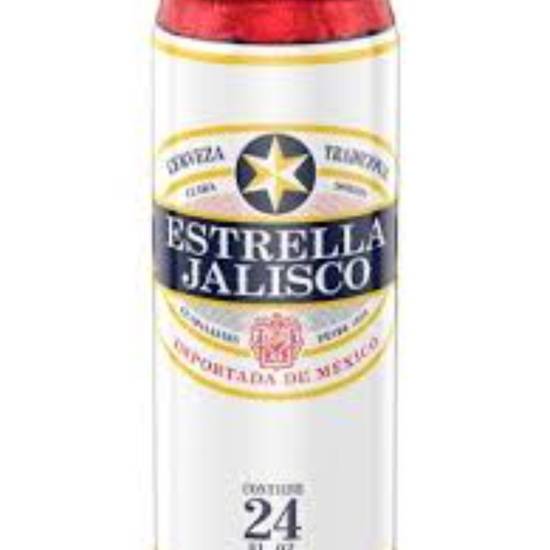 Order ESTRELLA JALISCO 24oz CAN food online from Duke Liquor & Jr. Market store, Los Angeles on bringmethat.com