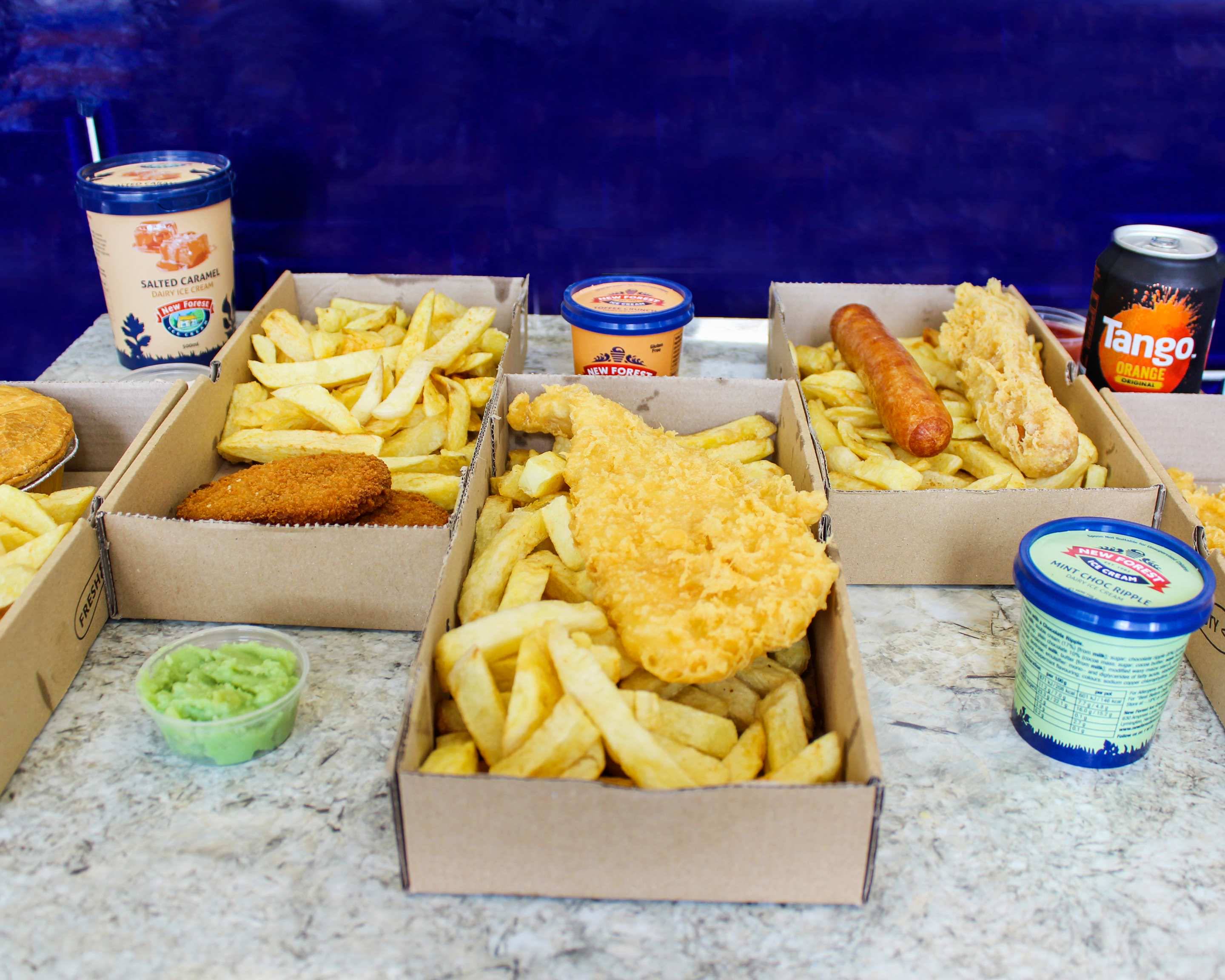 J.Henry's Fish & Chips Menu Takeaway in Hedge End Delivery Menu