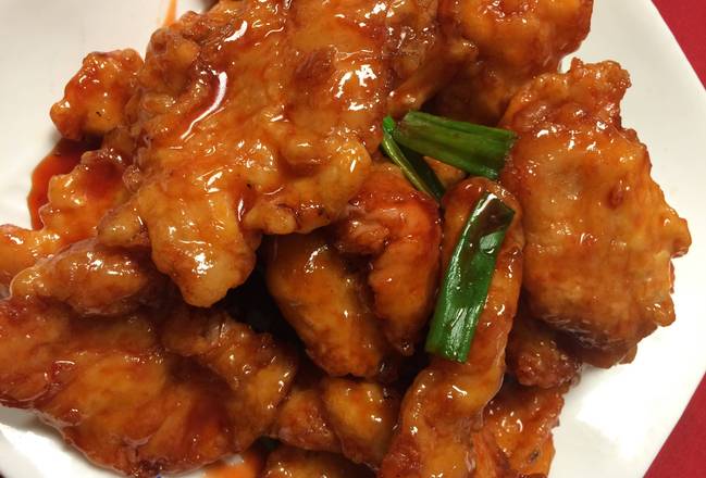 Order 50. Fish Tender in Sweet and Sour Sauce food online from Mulan Asian Bistro East store, Memphis on bringmethat.com