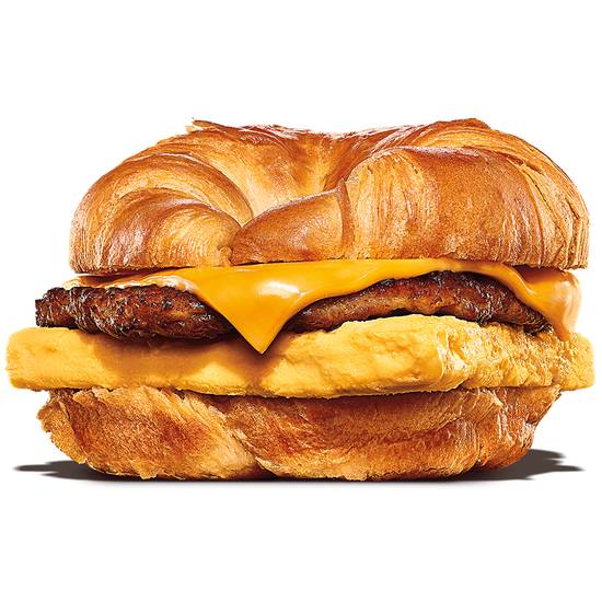 Order Sausage, Egg & Cheese CROISSAN WICH® food online from Burger King store, Eden on bringmethat.com