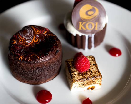 Order Flourless Molten Chocolate Cake food online from Koi store, Los Angeles on bringmethat.com