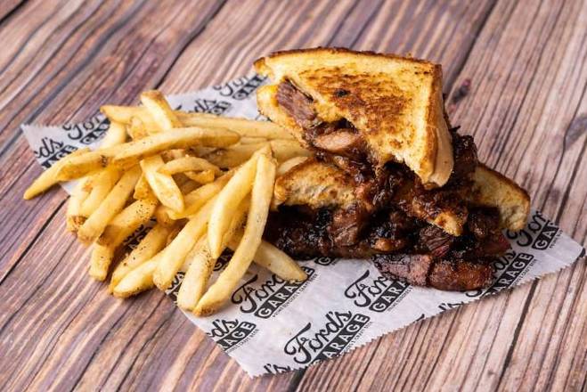 Order Smoked Brisket Burnt Ends Melt food online from Ford Garage store, Cape Coral on bringmethat.com