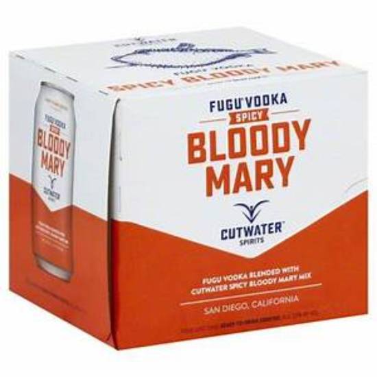 Order CUTWATER SPICY BLOODY MARY 4PK-12OZ CANS food online from Rocky Liquor store, Claremont on bringmethat.com