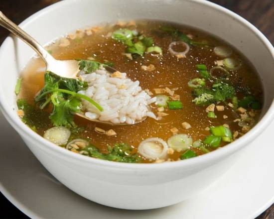 Order Rice Soup food online from Red basil thai kitchen store, Long Island City on bringmethat.com