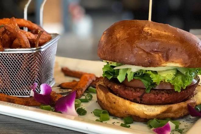 Order IMPOSSIBLE BURGER v, veg food online from Agave Coffee & Cafe store, Chula Vista on bringmethat.com