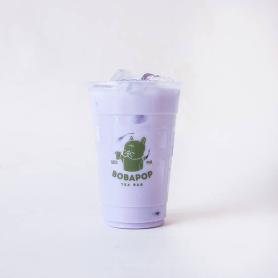 Order Taro Milk Tea food online from BoBaPoP Tea Bar store, Falls Church on bringmethat.com