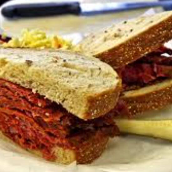Order Pastrami Sandwich food online from Vivian Millennium Cafe store, Studio City on bringmethat.com