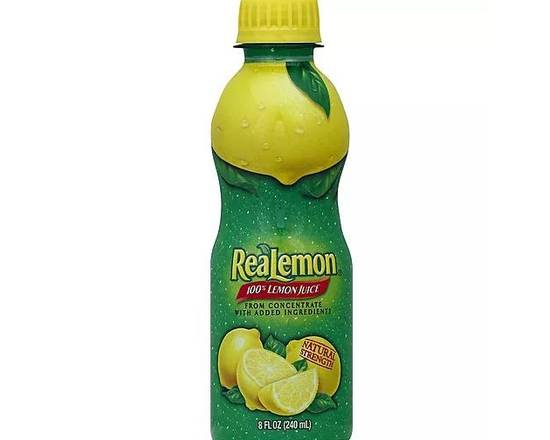 Order Real Lemon Lemon Juice 8oz food online from Fresko Market store, Miami on bringmethat.com