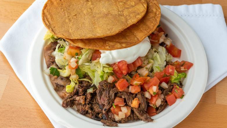 Order Tostada food online from Tacos Por Favor store, Santa Monica on bringmethat.com