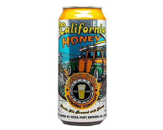 Order Pizza  Brewing Co. Beer, Blonde Ale, California Honey,SIX PACK,16OZ CAN food online from Rocky Liquor store, Claremont on bringmethat.com