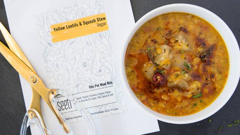 Order Yellow Lentils & Squash Stew-Vegan Meal Kit food online from Seeti store, San Francisco on bringmethat.com