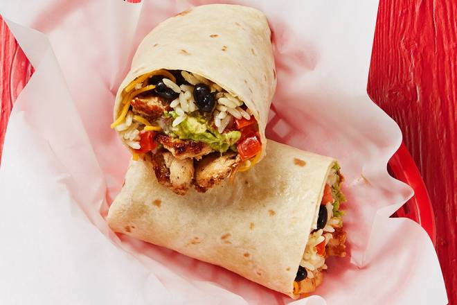 Order Fajita Chicken Burrito food online from Fuzzy's Taco Shop store, Beaumont on bringmethat.com