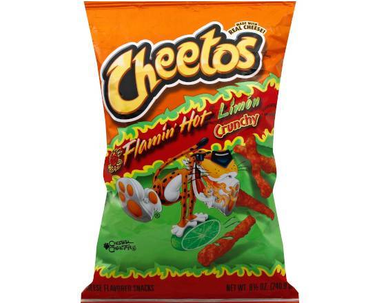 Order Cheetos Crunchy Flamin Jalapeno 8oz food online from Fresko Market store, Miami on bringmethat.com