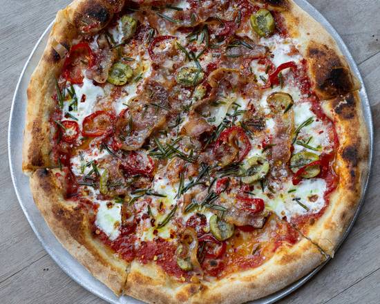 Order Guanciale Pizza food online from Osteria La Buca store, Los Angeles on bringmethat.com