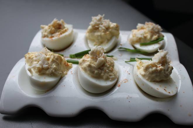 Order Crabby Eggs food online from Office Tavern Grill store, Morristown on bringmethat.com