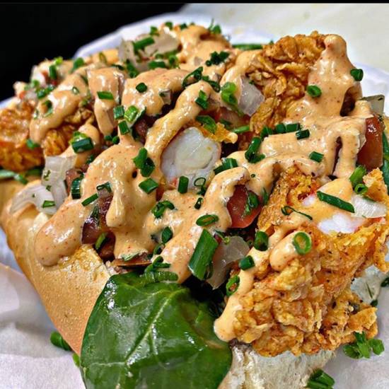 Order Shrimp Po' Boy food online from Foodminatis Court Cafe store, Los Angeles on bringmethat.com