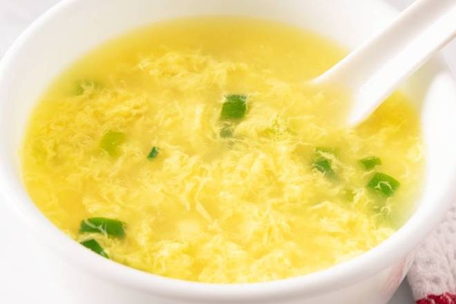 Order Egg Drop Soup Medium (16oz) food online from Hong Kong Alleys Kitchen store, Union Park on bringmethat.com