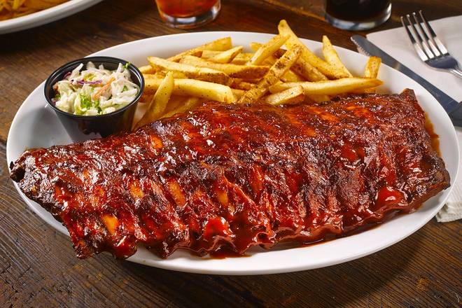 Order BARBEQUE BABY BACK RIBS- FULL RACK food online from Millers Jacksonville Ale House At Regency store, Jacksonville on bringmethat.com