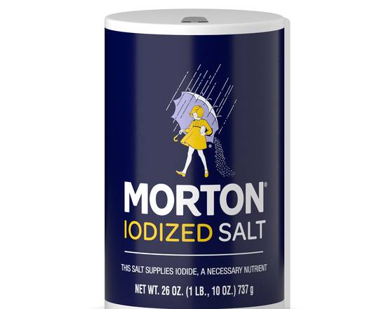 Order Morton Sea Salt Iodized (26 oz) food online from Bay Supermarket store, Miami Beach on bringmethat.com