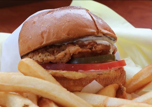 Order Cayenne Kicker Spicy Chicken Sandwich food online from Norm's Famous Charbroiled Hamburgers store, Whittier on bringmethat.com
