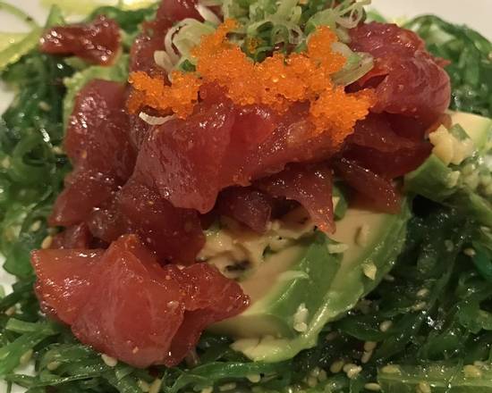 Order Tuna Kobachi w/Seaweed Salad food online from Samurai Sushi store, Heathrow on bringmethat.com