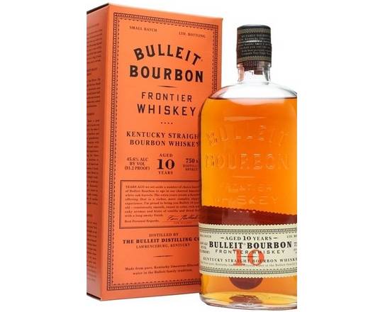 Order Bulleit, 750mL bourbon (45.0% ABV) food online from Golden Ox Liquors store, Saint Augustine on bringmethat.com