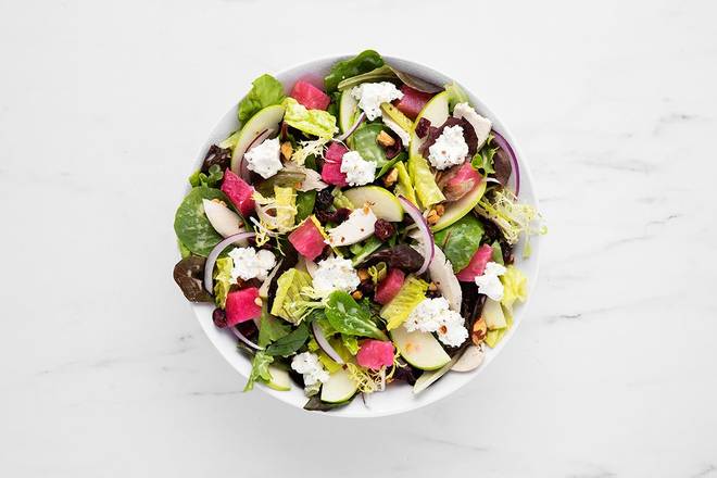Order Pink Lady Beets & Goat Cheese Salad food online from Mendocino Farms store, Mountain View on bringmethat.com