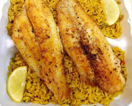 Order Grilled Talipia-2 PCs food online from Sharks Seafood & More store, Bowie on bringmethat.com