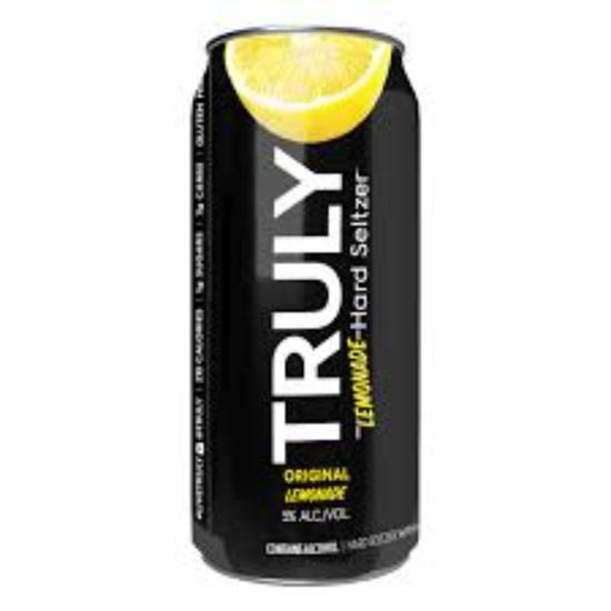 Order TRULY SELTZER LEMONADE 24oz can food online from Duke Liquor & Jr. Market store, Los Angeles on bringmethat.com