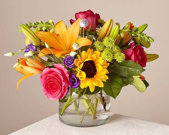 Order Best Day Bouquet (Good) food online from Cerezos Flowers store, Miami on bringmethat.com