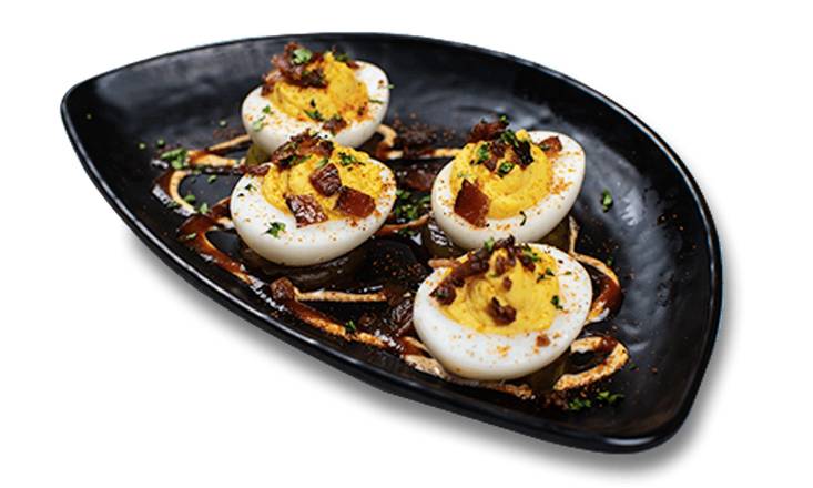 Order Deviled Eggs Appetizer food online from Famous Dave's store, Osseo on bringmethat.com