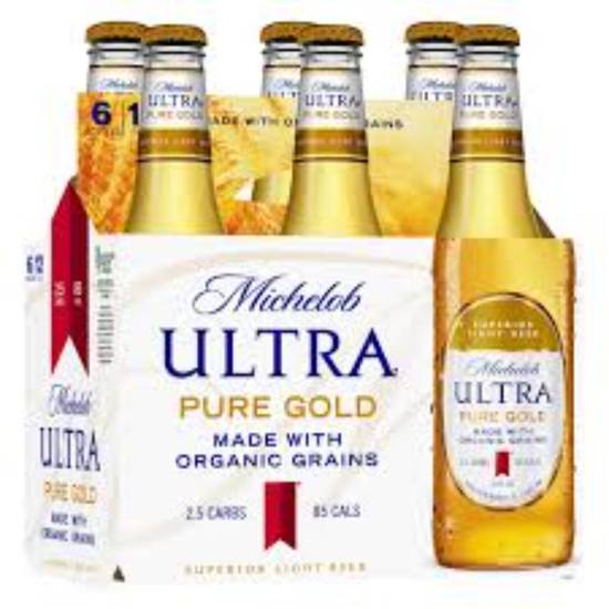 Order MICHELOB ULTRA PURE GOLD 12oz/6pk BOTTLES food online from Duke Liquor & Jr. Market store, Los Angeles on bringmethat.com