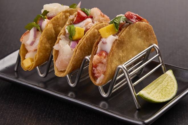 Order MANGO CEVICHE TACOS  food online from RA Sushi Bar store, Las Vegas on bringmethat.com